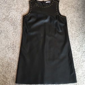 Faux Leather Dress